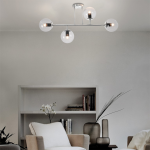 Satin Chrome Ceiling Fitting